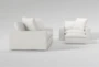 Utopia Foam 96" Sofa/Chair/Ottoman Set - Side
