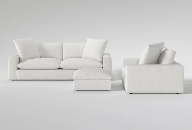 Utopia Foam 96" Sofa/Chair/Ottoman Set - 360