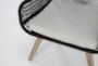 Caspian Black Outdoor Lounge Chair - Detail