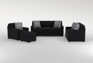 Cypress III Foam Sofa/Loveseat/Chair/Ottoman Set