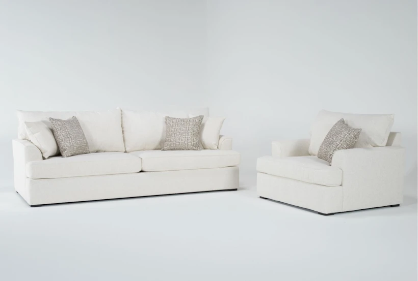 Belinha II Opal 2 Piece Queen Sleeper Sofa & Chair Set - 360