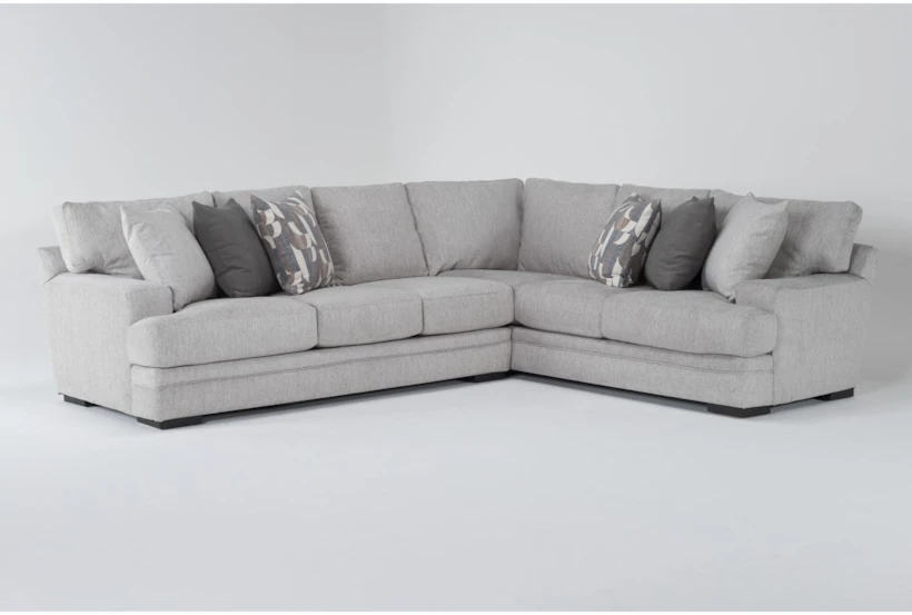 Arlen Sterling 128" 2 Piece Sectional with Right Arm Facing Tux & Left Arm Facing Sofa - 360