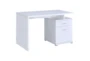 Rivolli 2-Drawer Office Desk With Cabinet White - Signature