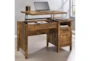 Dolores Lift Top Office Desk With File Cabinet Antique Nutmeg - Room