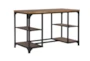 Saddleback Brown 48" Desk With 4 Shelves - Signature
