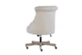 Lunado Light Grey Rolling Office Desk Chair - Back