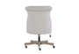 Lunado Light Grey Rolling Office Desk Chair - Back