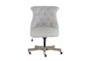 Lunado Light Grey Rolling Office Desk Chair - Front