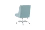 Callippe Aqua Rolling Office Desk Chair - Back