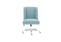 Callippe Aqua Rolling Office Desk Chair - Front