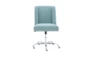 Callippe Aqua Rolling Office Desk Chair - Front