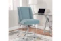 Callippe Aqua Rolling Office Desk Chair - Room