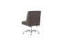 Callippe Charcoal Rolling Office Desk Chair - Back