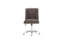 Callippe Charcoal Rolling Office Desk Chair - Front