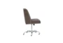 Callippe Charcoal Rolling Office Desk Chair - Side