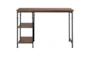 Scherwin Ash Veneer 45" Desk With 2 Shelves - Back