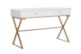 Ardendale White 48" Desk With 2 Drawers - Signature