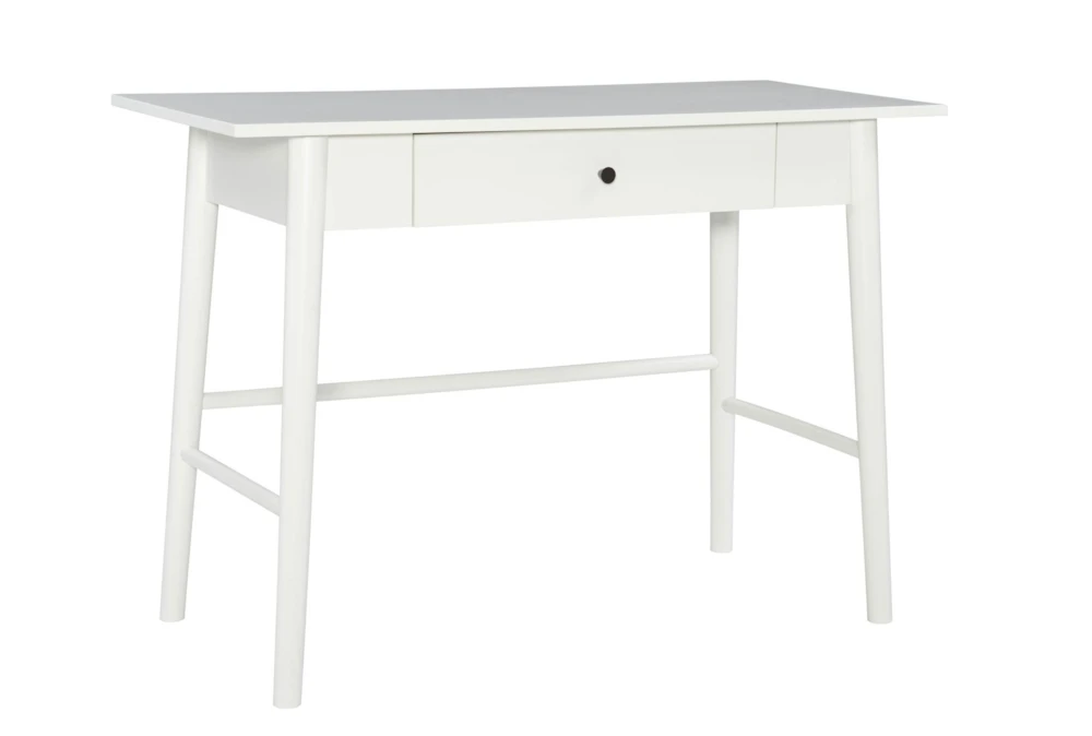 Beatty White 42" Desk With 1 Drawer