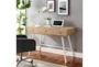 Tioga White 44" Desk With 3 Drawers - Room