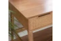 Flournoy Rattan 51" Desk With 3 Drawers - Detail