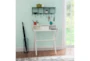Edgemar White 30" Folding Desk With 1 Drawer + 2 Shelves - Room