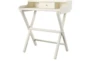Edgemar White 30" Folding Desk With 1 Drawer + 2 Shelves - Signature