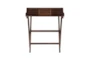 Edgemar Walnut 30" Folding Desk With 1 Drawer + 2 Shelves - Front