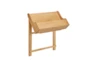 Edgemar Natural 30" Folding Desk With 1 Drawer + 2 Shelves - Top