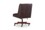 Callippe Brown Rolling Office Desk Chair - Back