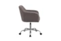 Estero Grey Rolling Office Desk Chair - Side