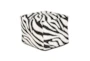 18X18 Black + White Zebra Print Pouf - Signature