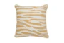 22X22 Tangerine Tiger Stripe Print Throw Pillow - Signature
