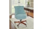 Lunado Aqua Rolling Office Desk Chair - Detail