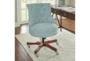 Lunado Aqua Rolling Office Desk Chair - Room