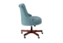 Lunado Aqua Rolling Office Desk Chair - Side