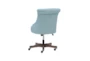 Lunado Light Blue Rolling Office Desk Chair - Back