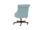 Lunado Light Blue Rolling Office Desk Chair - Back