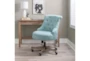 Lunado Light Blue Rolling Office Desk Chair - Room