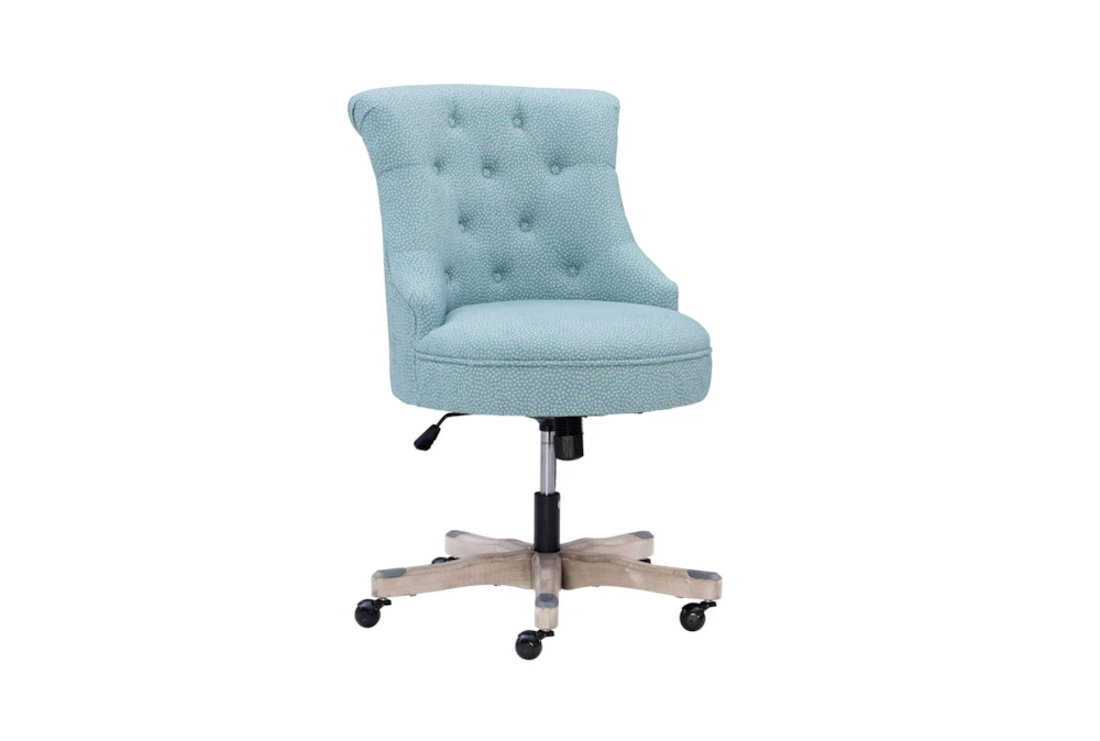 Lunado Light Blue Rolling Office Desk Chair