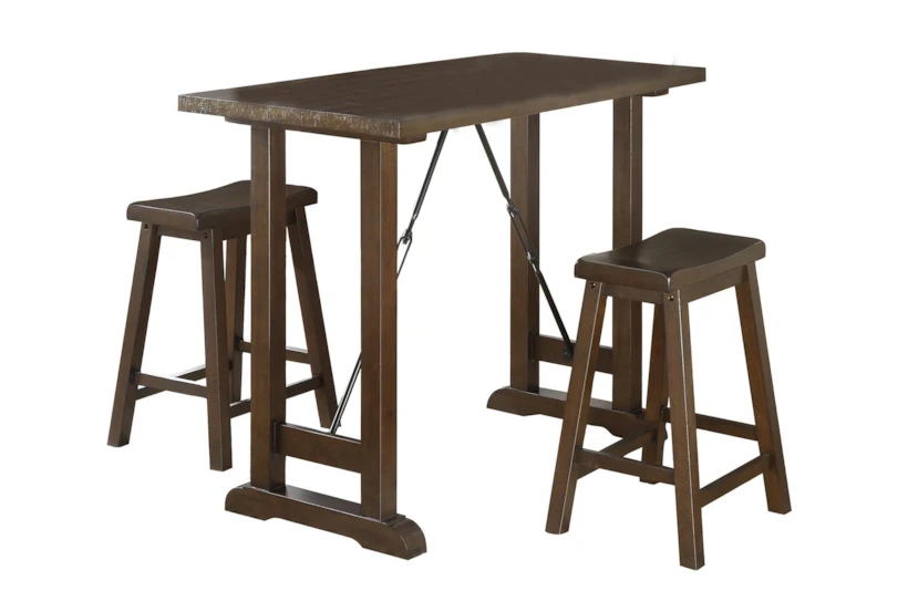 Ordway 48" Kitchen Counter With Stool Set For 2 - 360