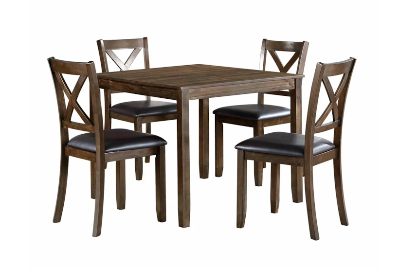 Adina 36" Kitchen Dining With Side Chair Set For 4 - 360
