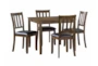Asher 36" Kitchen Dining With Side Chair Set For 4 - Signature