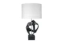 30 Inch Black Resin Intertwined Sculptural Table Lamp - Signature