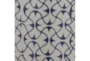 28 Inch Blue + White Patttern Ceramic Table Lamp - Detail