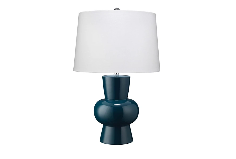 26 Inch Solid Royal Blue Table Lamp