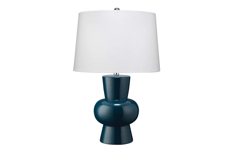 26 Inch Solid Royal Blue Table Lamp - 360
