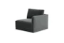 Lyric Charcoal Velvet Right Arm Facing Chair - Side