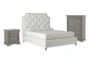 Sophia II King Upholstered Storage 3 Piece Bedroom Set With Adriana Chest Of Drawers + Nightstand - Signature