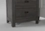 Dean Sand Full Upholstered Panel 3 Piece Bedroom Set With 2 Owen Grey Nightstands - Detail