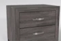 Kyrie Black Full Metal Panel 3 Piece Bedroom Set With 2 Finley Nightstands - Detail